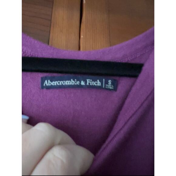 Abercrombie & Fitch Women's Linen Blend High Neck Tank Top Purple Size S - Picture 3 of 8